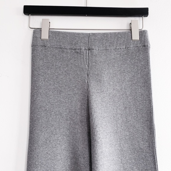 Good American Palazzo Side Slit Pants Grey Size 1 - Picture 9 of 10